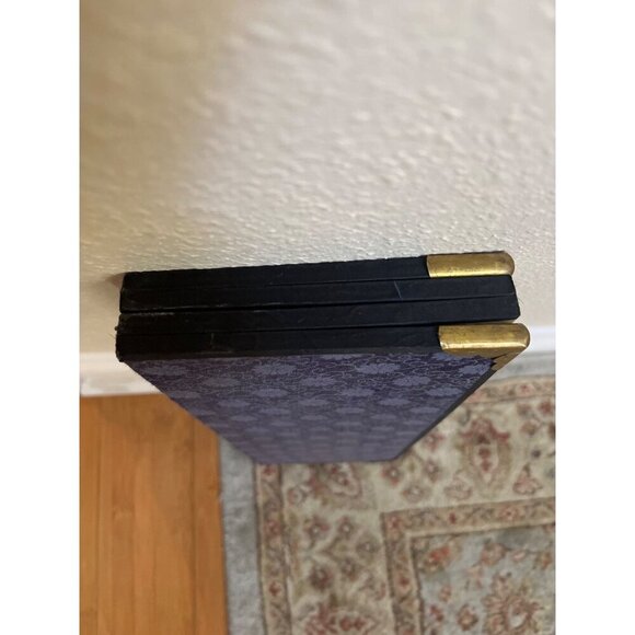 4 Panel Byobu Japanese Folding Mini Screen Village River Bridge Scene 21” X 14” - Picture 10 of 14